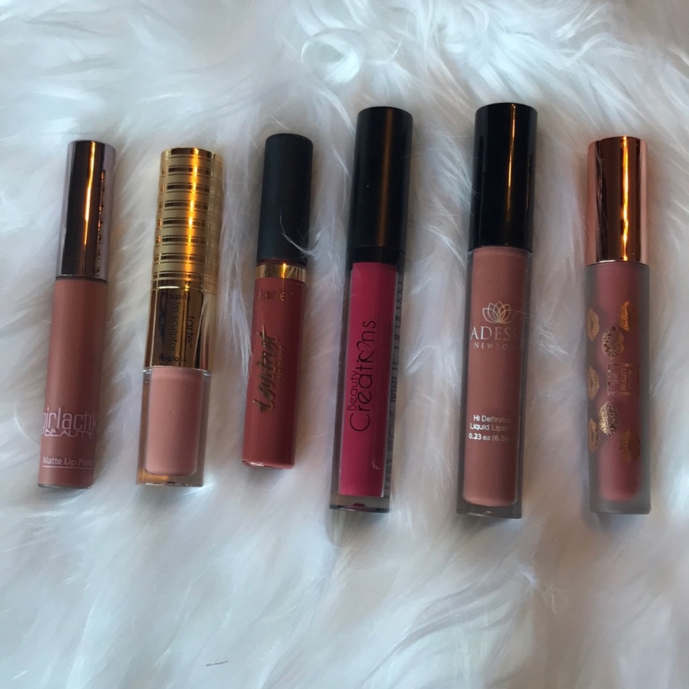 Mix of random nude lipsticks